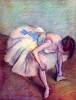 Dancer Bent Over By Degas
