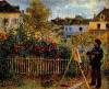 Monet Painting In His Garden In Argenteuil By Monet