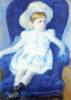 Elsie In A Blue Chair 1880 By Cassatt