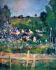 Village Behind The View Of Auvers Sur Oise The Fence By