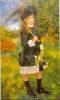 Girl With Parasol By Renoir