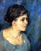 Portrait Of Woman In Blue By Van Gogh