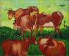 Les Vaches By Van Gogh