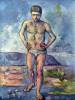 A Swimmer By Cezanne