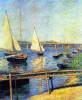 Sailboat At Argenteuil By Caillebotte