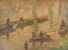 Fishermen On The Seine At Poissy By Monet