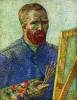 Self Portrait In Front Easel By Van Gogh