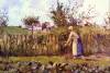 In The Orchard By Pissarro