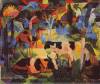 Landscape With Cows And Camels By Macke