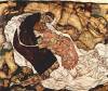 Death And The Woman By Schiele