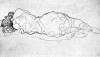 Liegende Back Figure By Klimt