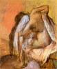 Seated Female Nude Drying Neck And Back By Degas