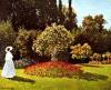 Woman In The Garden By Monet