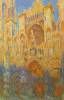 Rouen Cathedral Facade At Sunset By Monet
