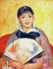 Woman With Fan By Renoir