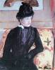 Young Woman In Black By Cassatt