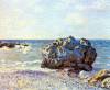 Bay Of Long Country With Rock By Sisley