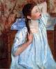 Girl Arranging Her Hair 1886 By Cassatt