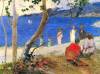 Beach Scene By Gauguin