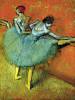 Tanzerinnen An Der Stange By Degas